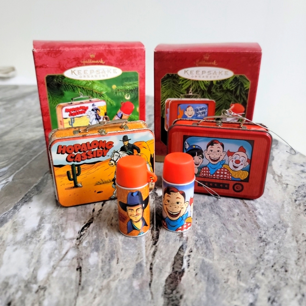 2 Hallmark Keepsake Christmas Ornament Hopalong Cassidy And Howdy Doody